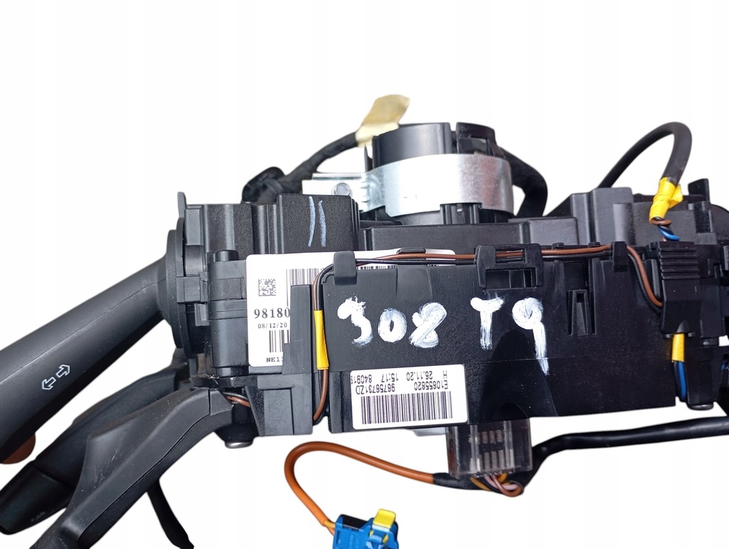 фото №7, Переключатель комбинированный лента подушка безопасности лепестки переключения peugeot 308 t9 оригинальный номер 98180645zd