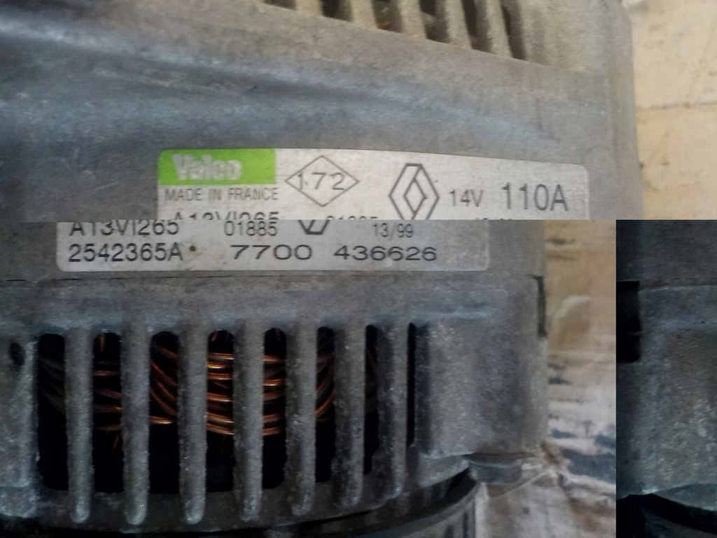 фото №6, Генератор scenic 1.9 d 2542365a