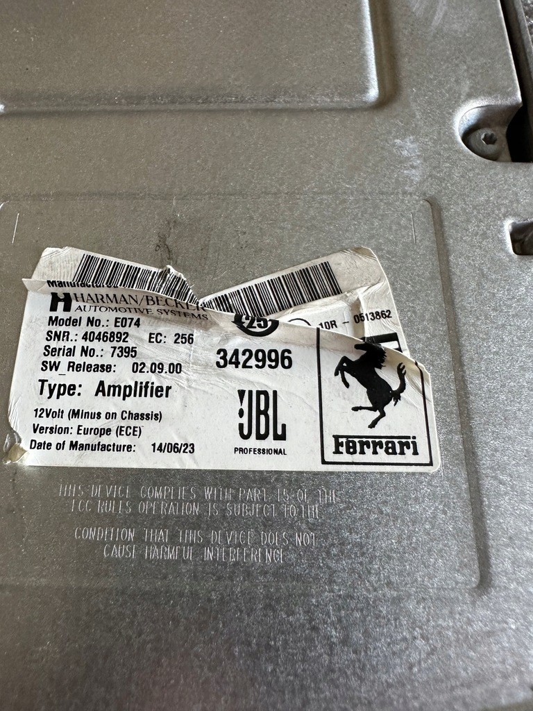 фото №3, Ferrari sf90 stradale усилитель аудио 342996...