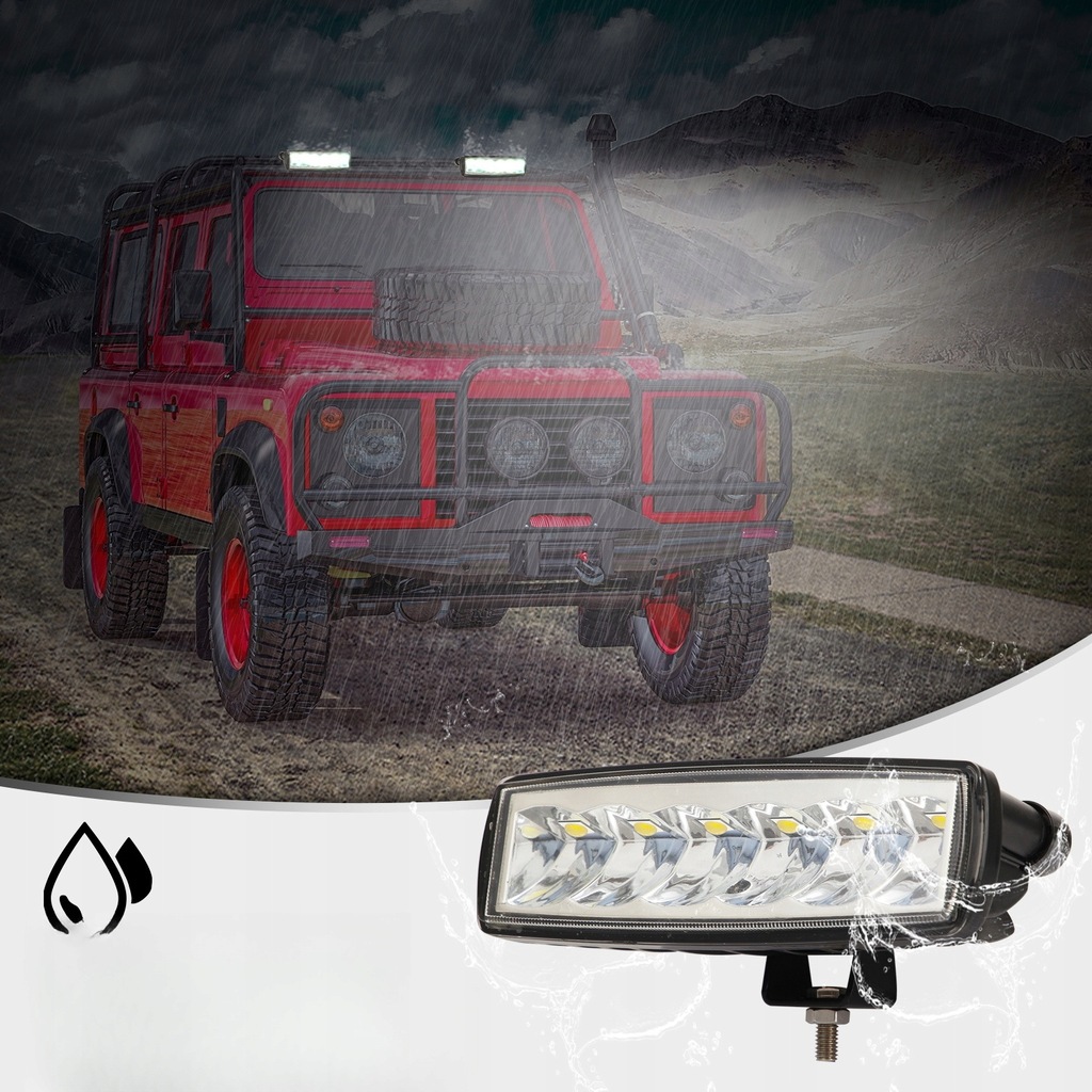 фото №13, Лампа led автомобильная фара работа offroad suv грузовик