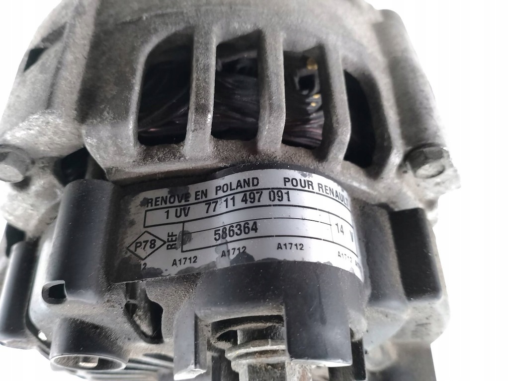 фото №8, Генератор renault twingo ii 07-14 7711497091 1.2 16v