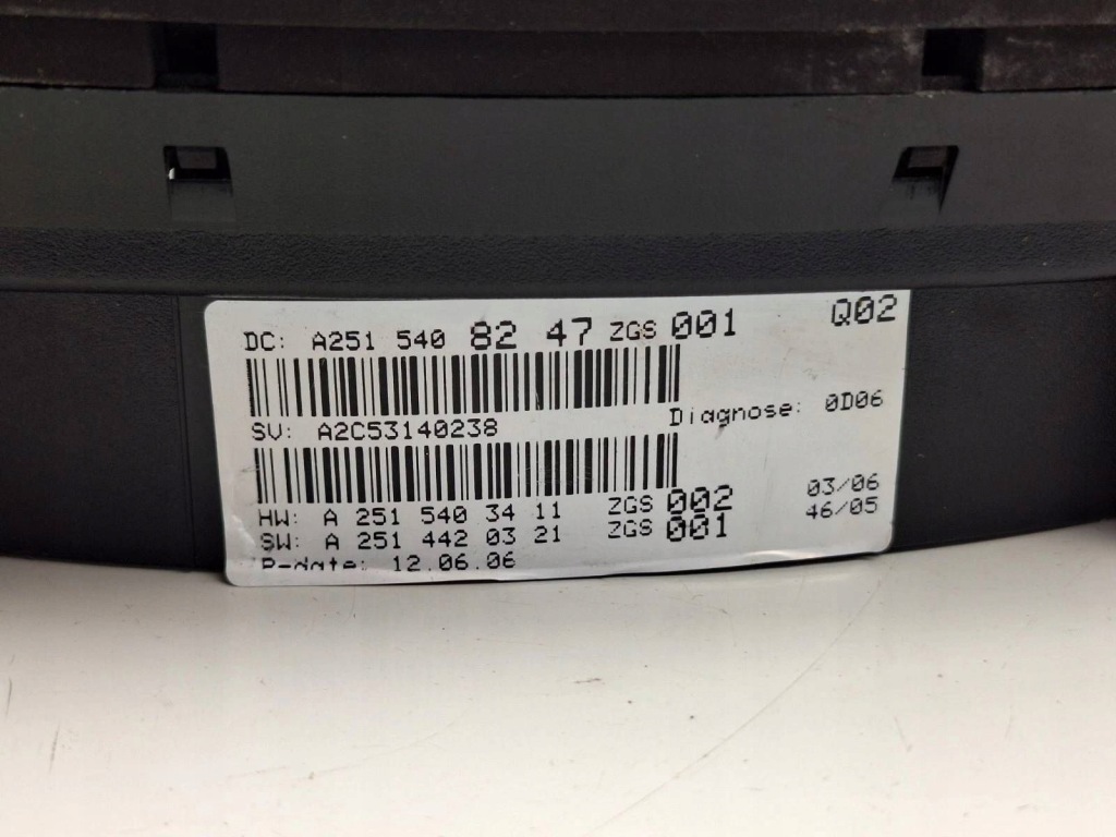 Mercedes-benz r w251 2007 лічильник / спідометр Недорого