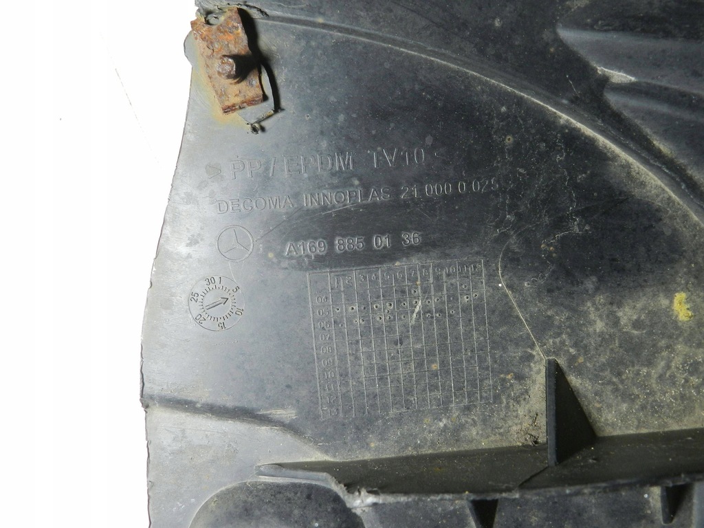 фото №6, Плита захист нижня бампера mercedes a-klasa w169 b-klasa w245 a1698850136