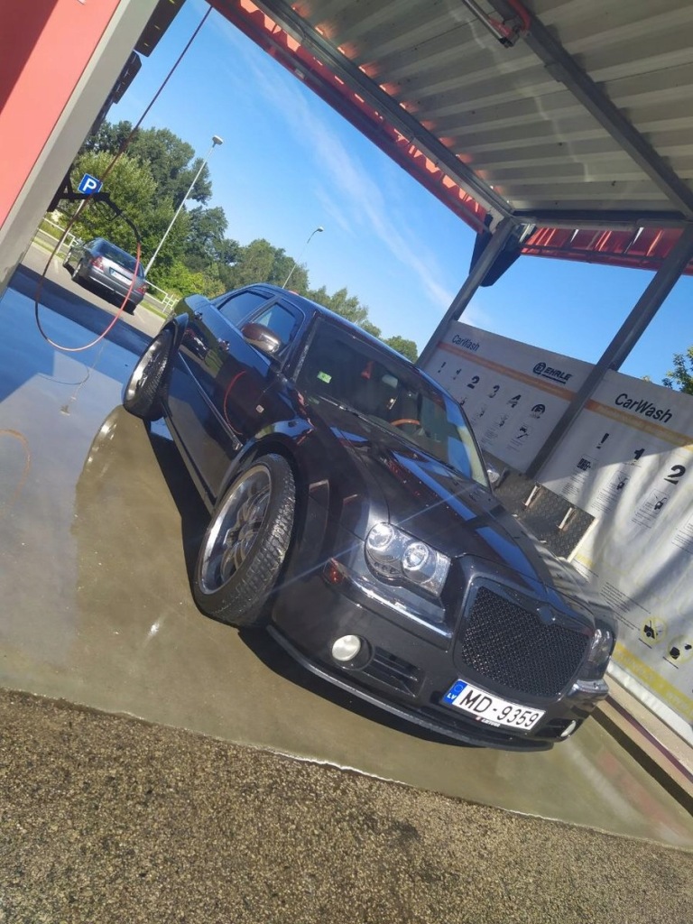 Чорний блиск chrysler 300c lx 2004-2010 передній бампер спойлер lip / Зі Шроту