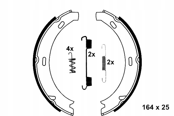 Гальмівні колодки гальмівний. db s210 e-klasa 96- ручний Зі Шроту