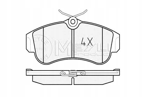 фото №2, Meyle гальмівні колодки ham. nissan перед primera