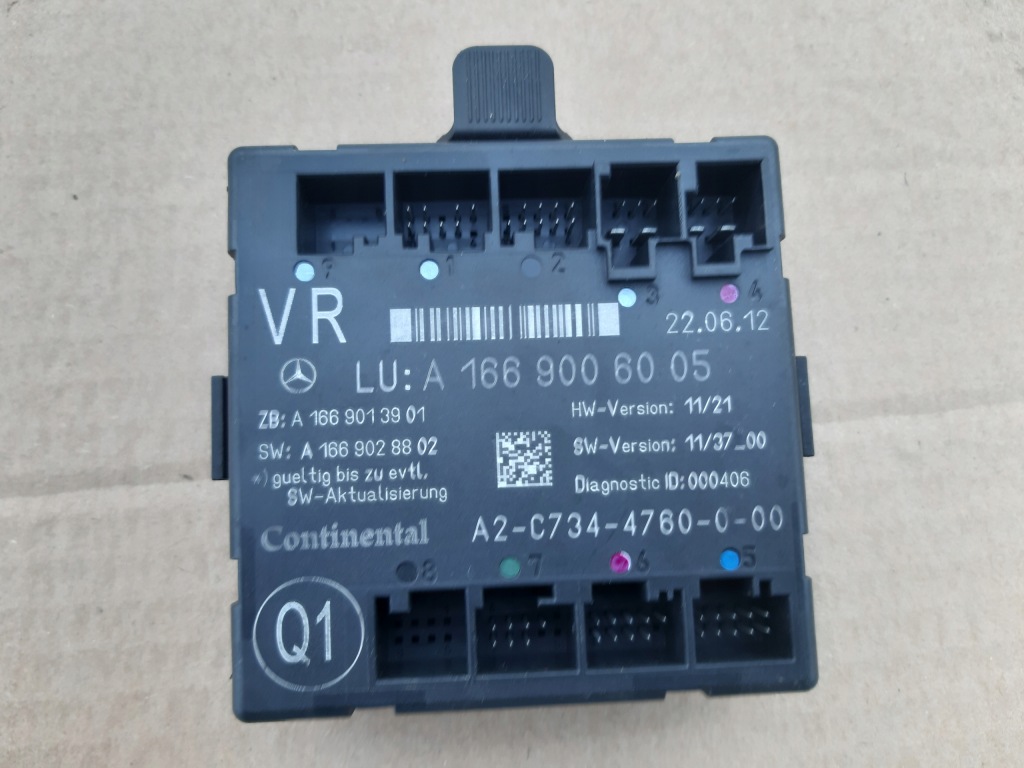 фото №1, Модуль двері правий перед mercedes ml 166 a166906005