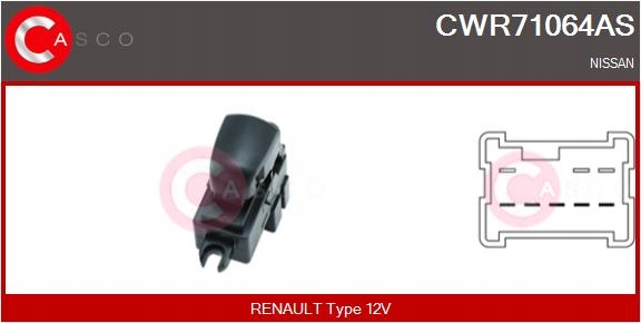 фото №1, Переключатель подъемника стекло pp 5pin