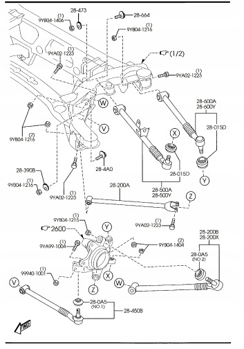 фото №2, Важіль задня mazda rx-8 se fe 2003-2012 new оригінальний номер