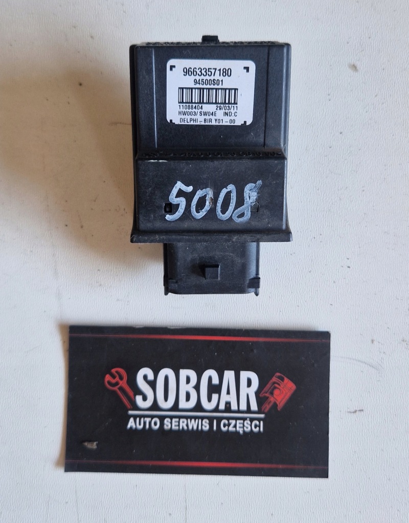 фото №1, Модуль блок управления света оригинальный номер 9663357180 peugeot 5008 i