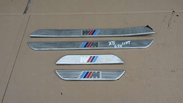 фото №1, Bmw x5 e70 накладки пороговые внутреннее m набор
