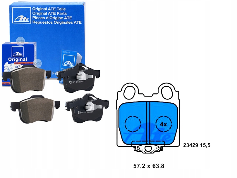 фото №1, Ate гальмівні колодки гальмівні lexus gs is i is sportcross s