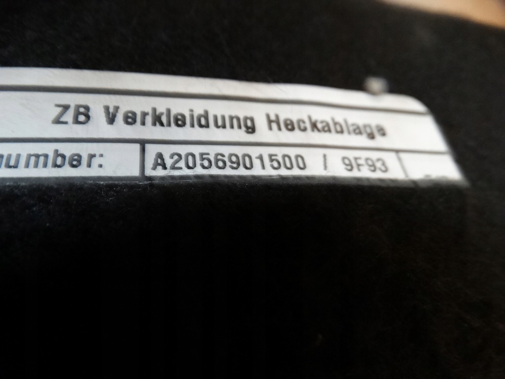 фото №4, Idealna полка задняя mercedes w205 1