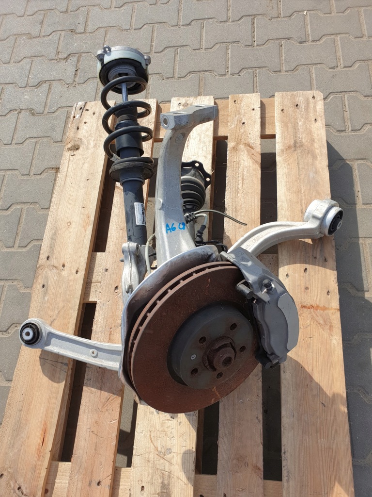 фото №1, Audi a6 c8 4k поворотний кулак лівий перед амортизатор важелі