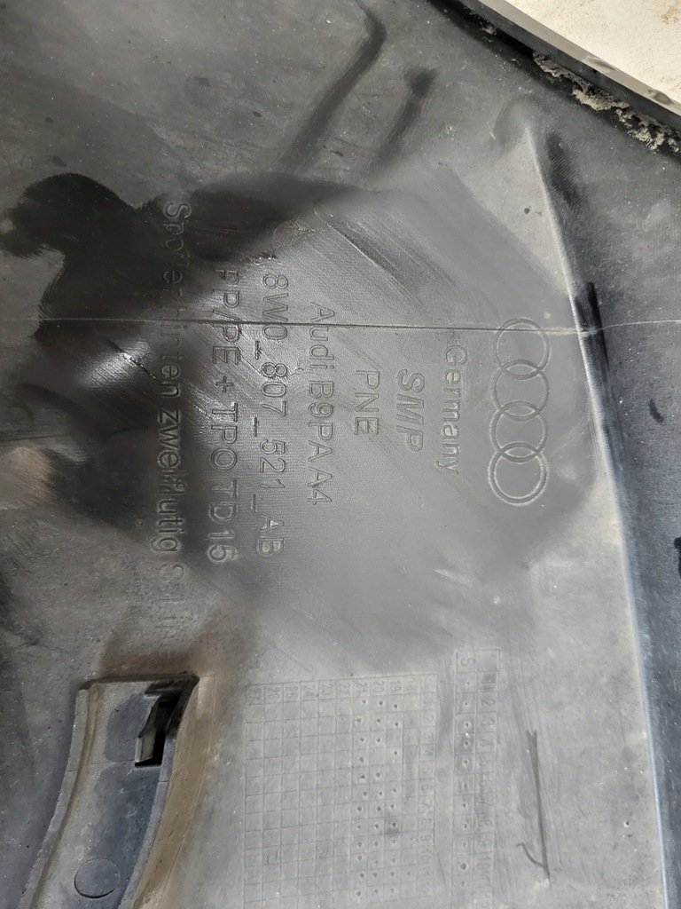 фото №10, Диффузор накладка бампера audi a4 b9 8w0