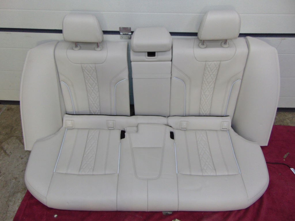 фото №7, Bmw g30 5 lift повний салон сидіння заднє сидіння now org nappa weis