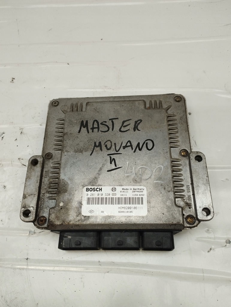фото №6, Renault master 2 ii movano a блок управления бортовой компьютер двигателя 0281010320