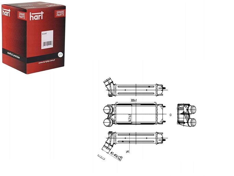 фото №1, Hart радіатор c4 1.6i 16v turbo 04-