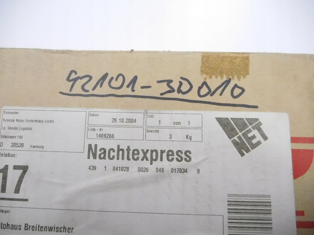 фото №12, Лампа левый перед hyundai sonata оригинальный номер 92101-3d010