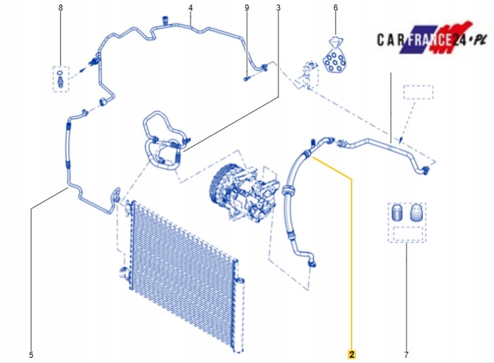 фото №9, Шланг кондиционера dacia duster ii 924809444r оригинальный номер оригинал
