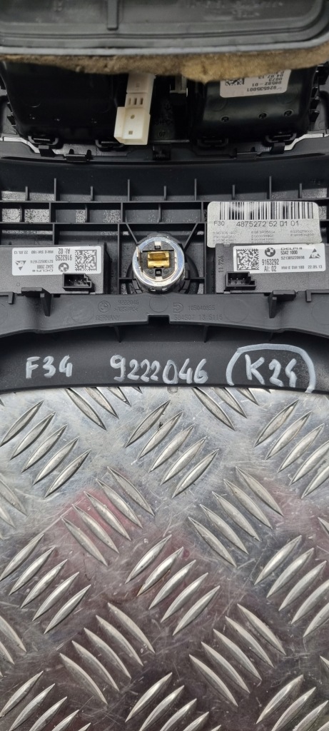 фото №11, Bmw f34 решётка обдув задняя туннель среднего 9222046 9207330