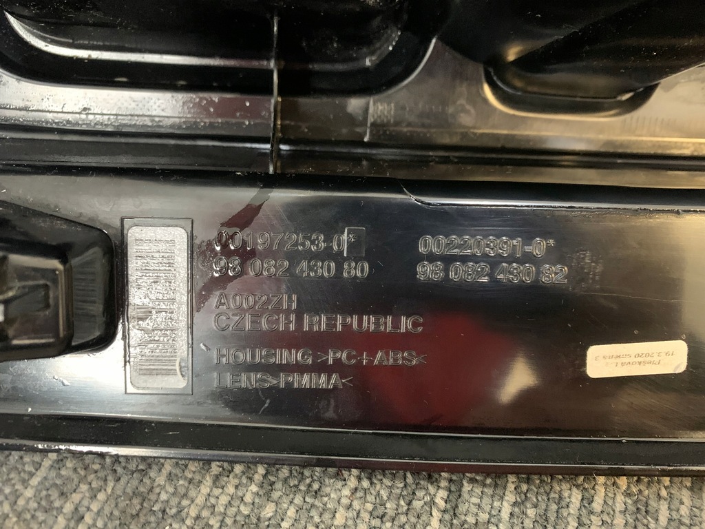 фото №11, Peugeot expert iii citroen jumpy toyota лампа правий задня задня оригінал