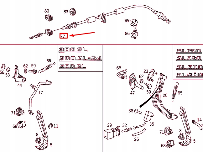 фото №8, Mercedes-benz sl r129 трос прискорення lhd a1293000130 оригінальна