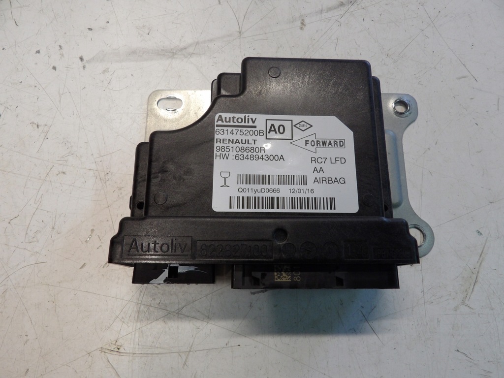 фото №1, Датчик модуль подушка безпеки подушок повітряних renault talisman 985108680r