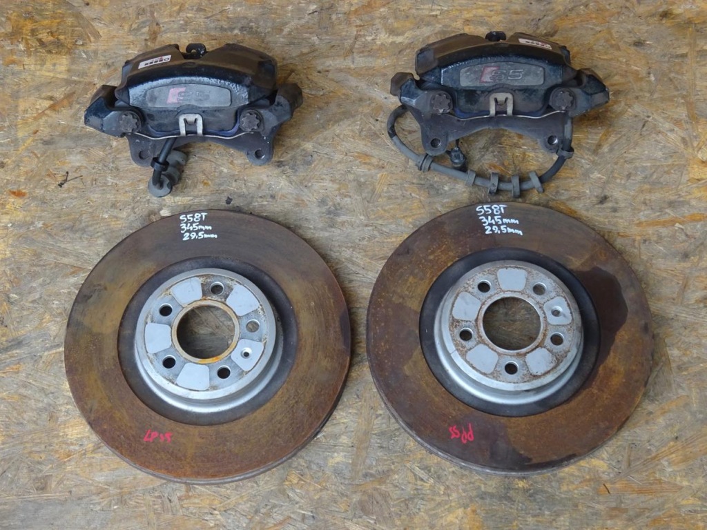фото №1, Audi s5 8t 4.2 fsi swap суппорты тормозные диски перед передние borg beck 345mm kpl