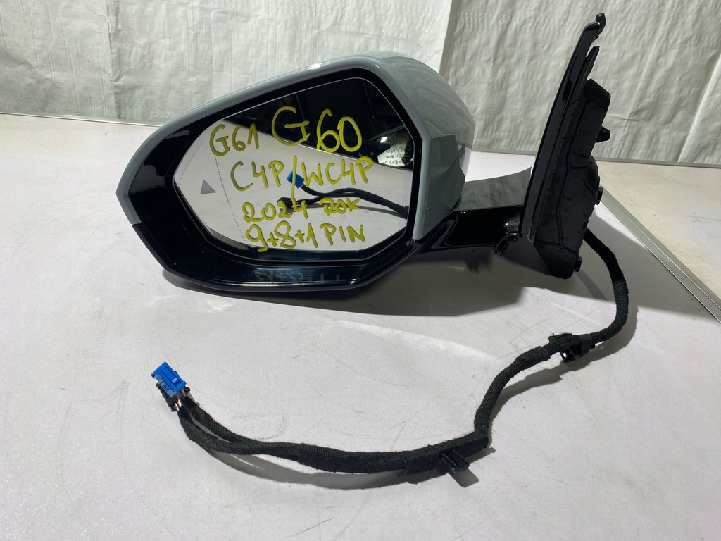 фото №7, Bmw 5 g60 g61 зеркало левая 18pin 9+8+1 c4p wc4p brooklyn grau 2024rok eu