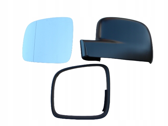 фото №1, Вкладыш зеркало левый с подогревом + корпус рамка vw caddy iii 2004 -2014