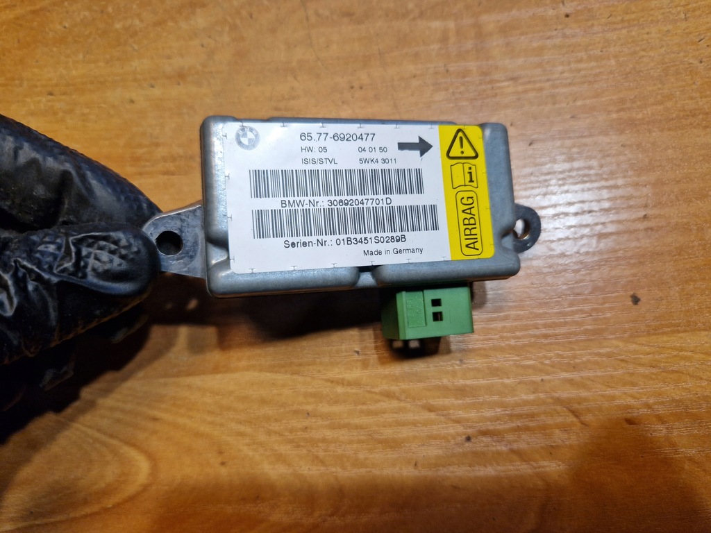 фото №1, Bmw 7 e65 e66 модуль датчик подушек подушка безопасности 6920477