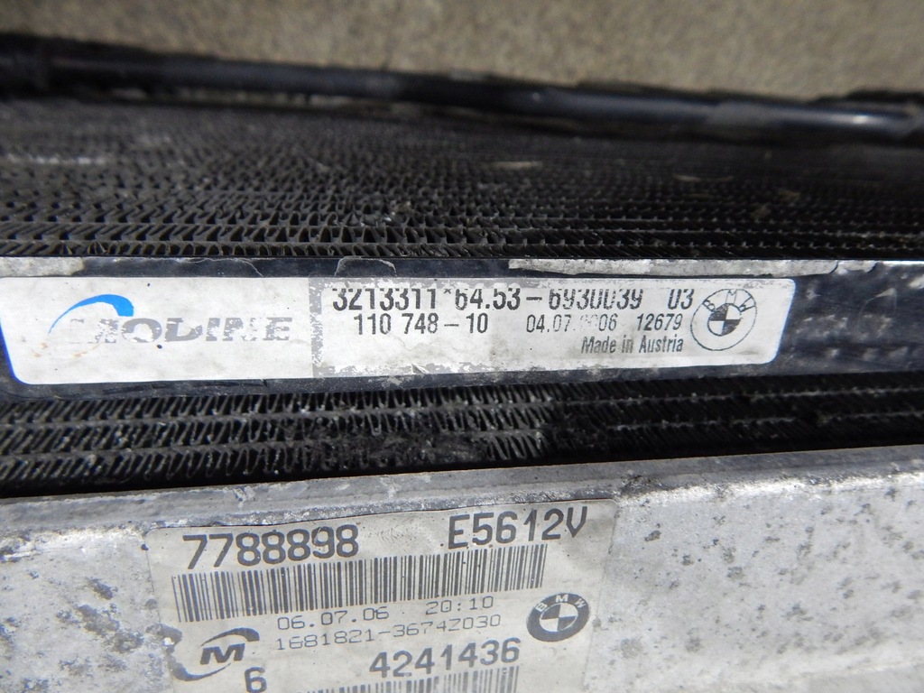 фото №6, Bmw e90 комплект радиатор вентилятор 2.0d автоматическая коробка передач