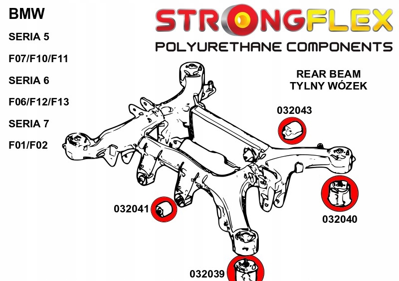 фото №2, 032043a - втулка заднього диференціал - задня sport strongflex