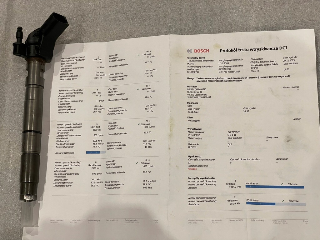 фото №14, Форсунки форсунки топлива audi a4 b7 a6 c6 2.7 tdi 059130277aj