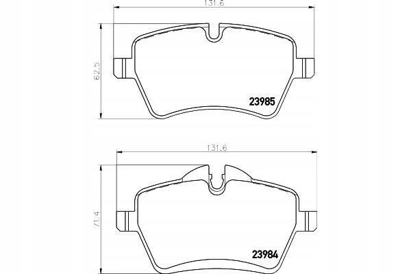 фото №1, Textar гальмівні колодки гальмівні mini перед mini cooper 10-