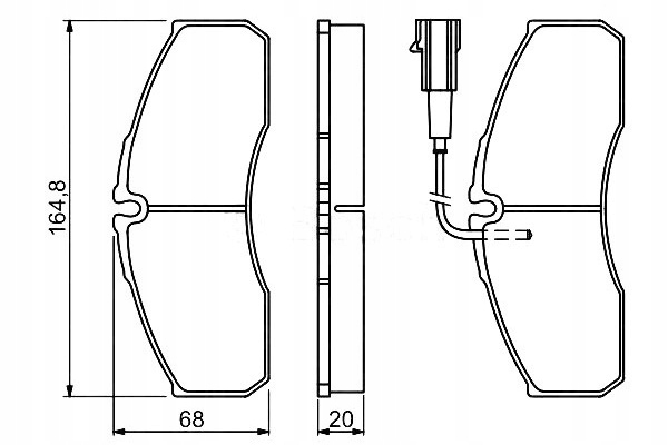 фото №2, Гальмівні колодки гальмівні rvi maxity nissan nt500 cabstar n