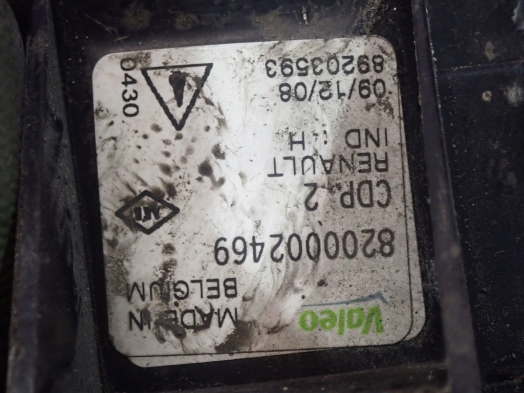 фото №5, Renault vel satis 02- протитуманна фара лівий лампа протитуманна ліва 8200002469