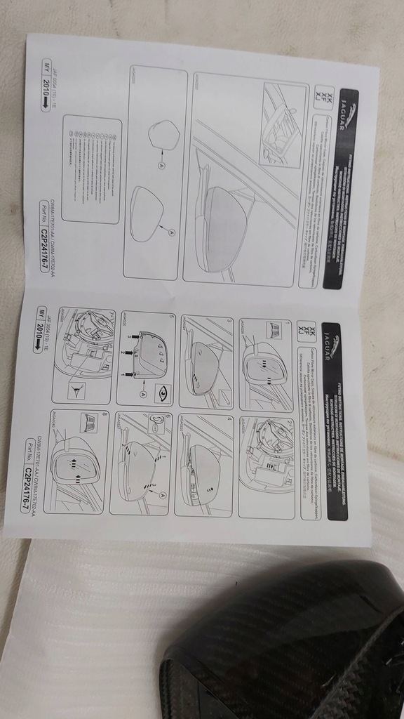 фото №7, Nowa корпус защита зеркало перед левый jaguar xe x760 c2p24177