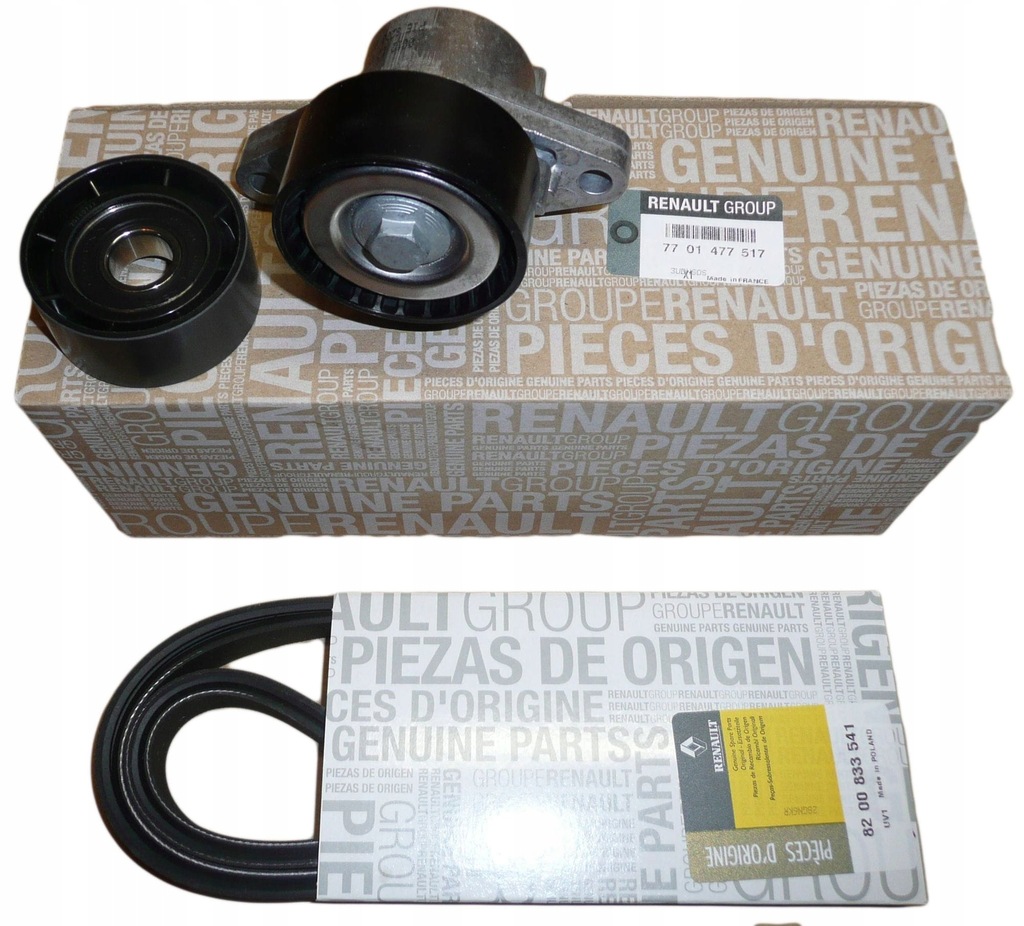 фото №1, Набор ремень клиновой renault clio ii logan 7701477517 оригинал