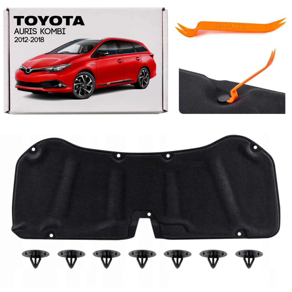 Купити Toyota auris 2 2012-2018 універсал шумоізоляція капота 5334102340