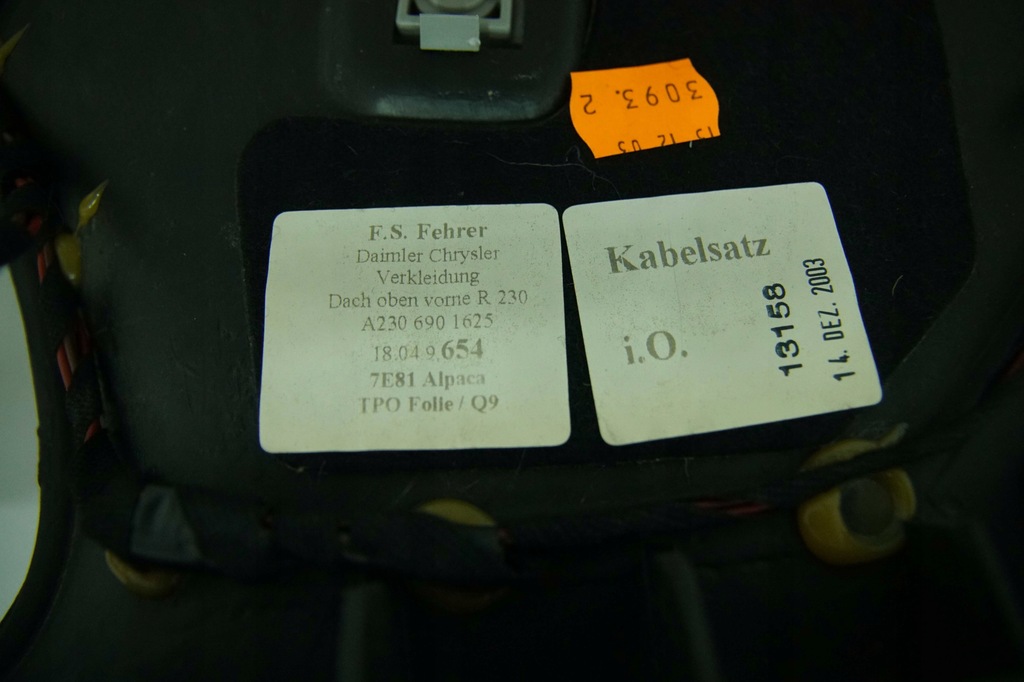 фото №4, Потолок цвет 7e81 a2306901625 mercedes sl r230