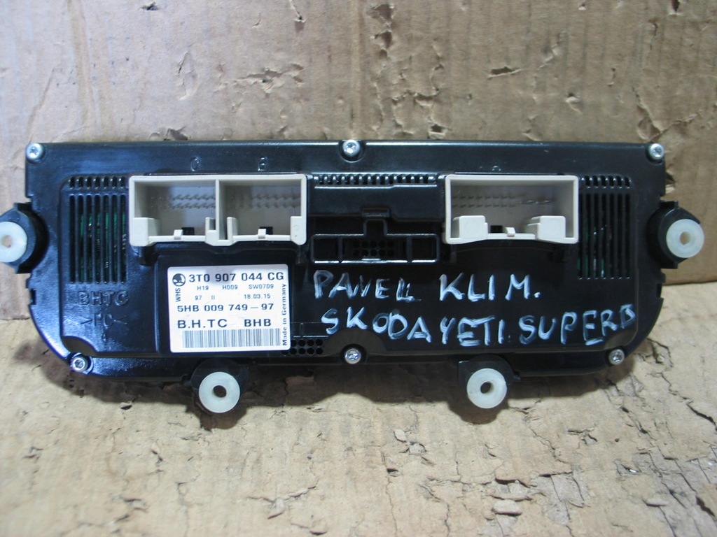 фото №8, Панель кондиционера обдув skoda superb yeti 3t0907044cg