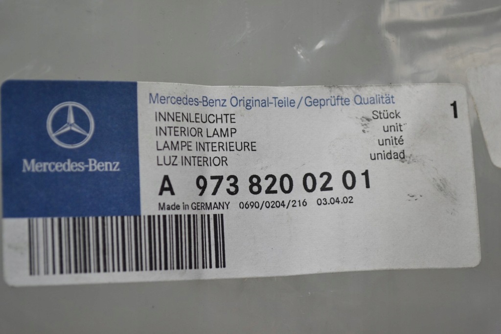 фото №10, Mercedes atego viano w638 лампа салона задняя