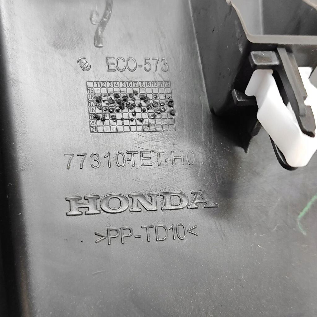 фото №7, Honda civic x 2018 element панелі приладової панелі / dół