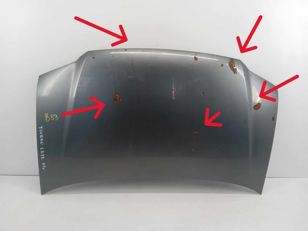 фото №1, Капот крышка двигателя vw touran 01-03 ld7x