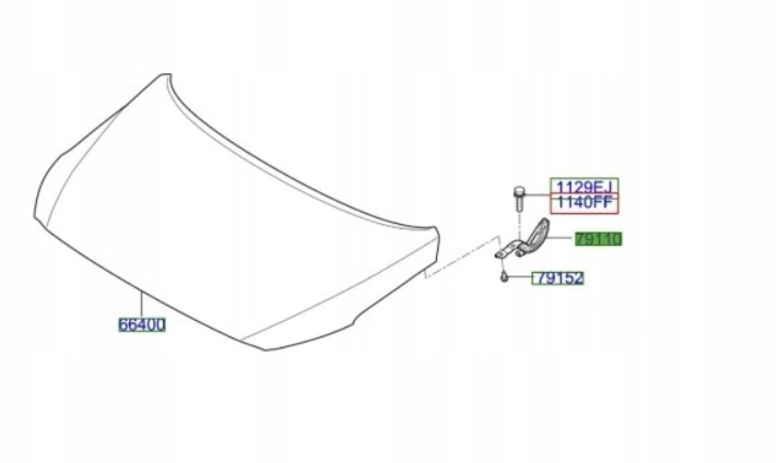 фото №1, Hyundai ioniq петля капот лівий 79110-g2000