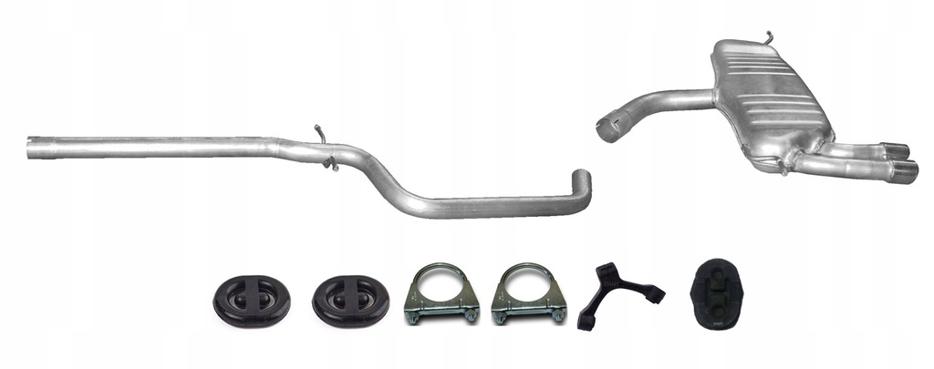 фото №1, Seat altea 2.0 tdi гаситель труба средняя + гаситель конечный