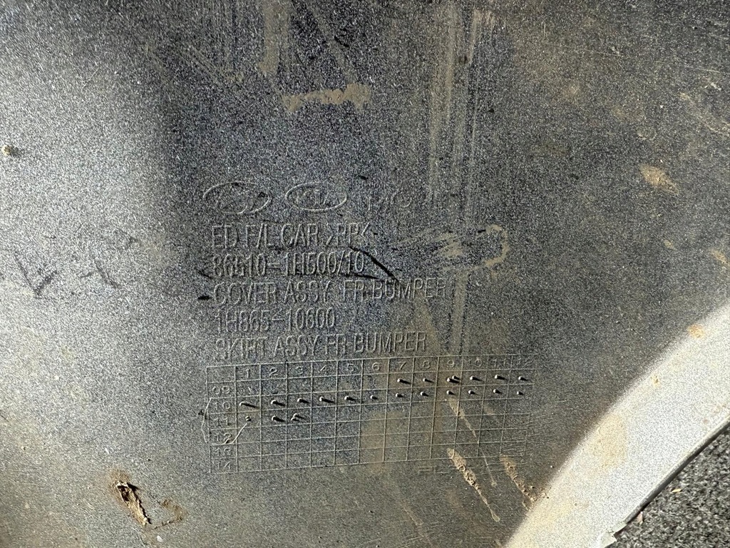 фото №16, Kia ceed i 1 lift 09- бампер перед передний 86510-1h500 полный хороший