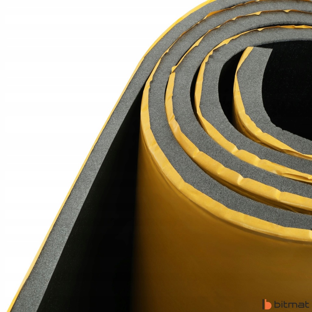 Купити Мат піна шумоізоляційна акустична з klejem 25mm губка з чорний фільтр